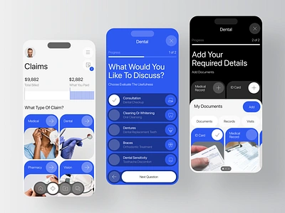 Anthem's Sydney App – Health Coverage Management app b2b crm design ehr health healthcare insurance insurtech ios ios app medical mobile mobile app product design saas sas software ui ux