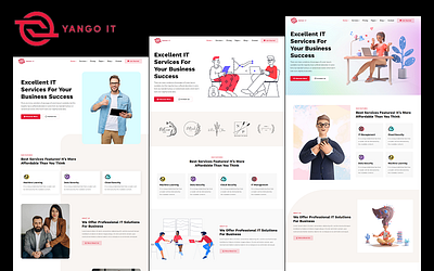 Yango - Technology, IT WordPress Theme and Website Template app branding design graphic design illustration logo typography ui ux vector
