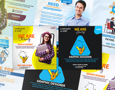 We Are Hiring Social Media Post Design graphic design hiring photoshop poster scial social social media post design wearehiring