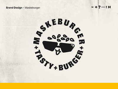 Maskeburger - Brand Concept brand design branding burgers food brand graphic design