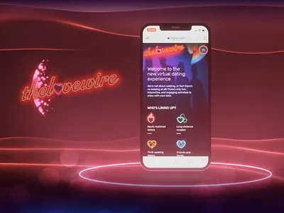 Mobile Design agency animation branding dating app design disco landing page logo neon promo website ui uiux ux uxui web design web development