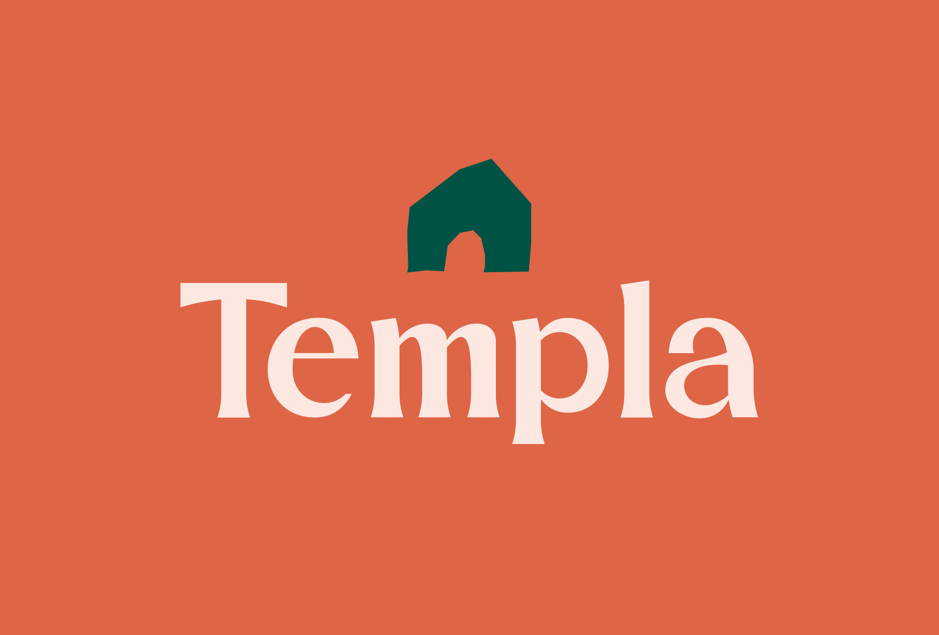 Templa Studio architecture branding flat graphic design logo nature symbol wordmark