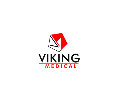 "VM" icon with logo for Viking Medical Company 3d logo abstract brand logo branding design graphic design iconic leetermark logo minimalist modern typography ui ux vector versatile vintage