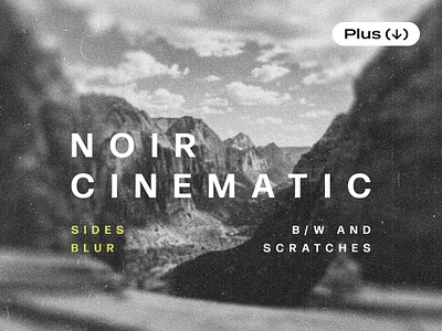 Cinematic Noir Photo Effect black blur cinematic download dust effect film noir noise nostalgic old photo pixelbuddha retro scratches tape template texture vintage white