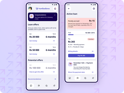 Concept of redesign Fingular | Mobile app alert android app banking bottom bar card concept financial fintech interface ios load mobile money notification offers product design progress bar redesign