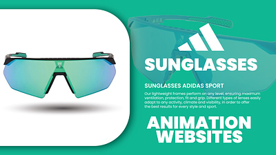 Adidas Sunglasses Animation Website 3d adobe illusteation adobe xd animation figma