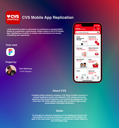 Rebuilding the CVS App // App Replication branding cvs figma hospital medical mockup pharmacy redesign ui