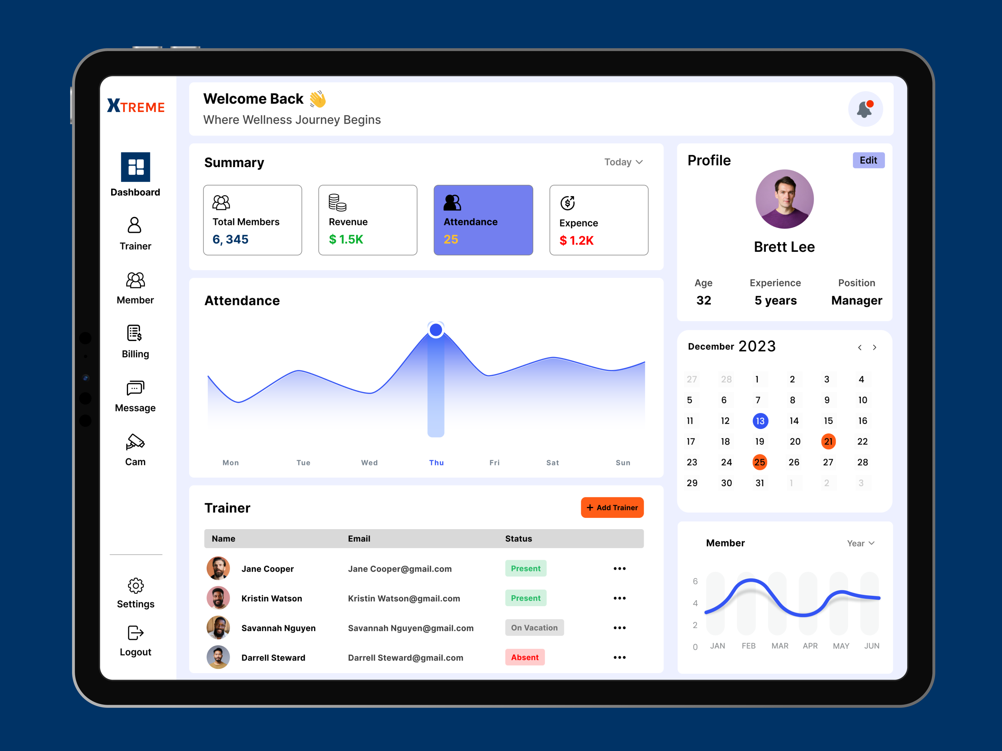 Gym Management UI branding dashboard design digitalfitness fitlife fitness fitnesstech gym gym management gym management ui gymsoftware healthandwellness landing page management manager product design ui ui design ux visual design