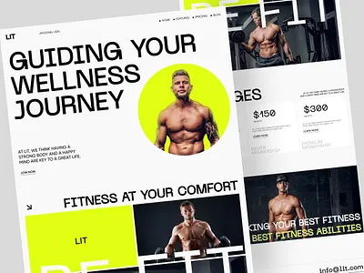 LIT Fitness Website Ui Ux Design. agency website animation app design creative agency website ui ux creative design digital agency website fitness website landing page latest ui ux design latest web ui design popular trend trending 1 trendy ui ux design ui design ui ux ui ux design web animation web design website