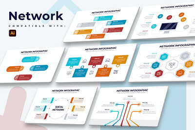 Business Network Illustrator Infographics analytics annual report chart data data analysis data vis data visualisation data visualization data viz dataviz graph info graphics infographic infographic elements infographics information powerpoint powerpoint presentation stats ui