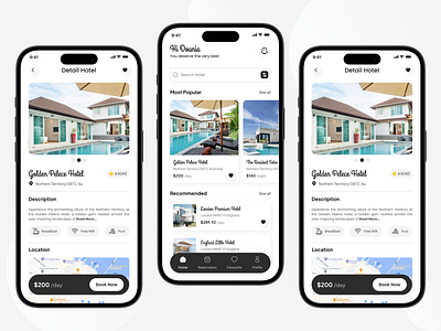 Hotel Booking App apartment app booking app booking platform booking system design figma hotel app hotel booking hotels mobile app online hotel booking property app room booking ui ui design villa booking