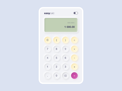 Neumorphism Calculator calculator figma lightmode mobile mobile calculator neumorphism ui ux