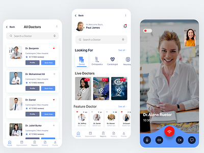 Doctor Appointment App app app design appointment booking design doctor doctor app case study doctor app medical medical app mobile app mobile ui ui ui ux