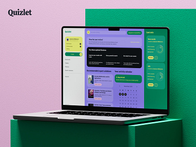 Quizlet Redesign 3d dashboard education figma interface redesign service ui ui design uiux user interface webdesign webpage website