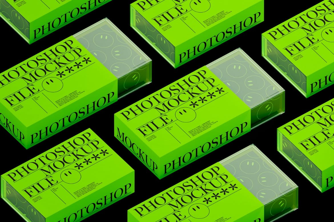 Transparent Box Mockup Set box branding graphic design label packaging labeldesign mock up mockup package package design package mockup packagedesign packaging packaging design packaging mockup packagingdesign packagingpro psd