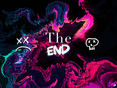 the end design graphic design typography