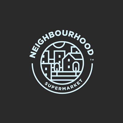 Neighbourhood Supermarket Logo design 3d animation brand identity branding courses design freelancer graphic design illustration logo motion graphics ui ux vector