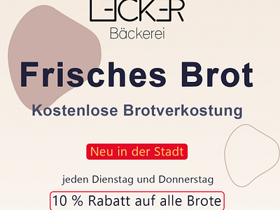 Lecker Bäckerei branding graphic design logo