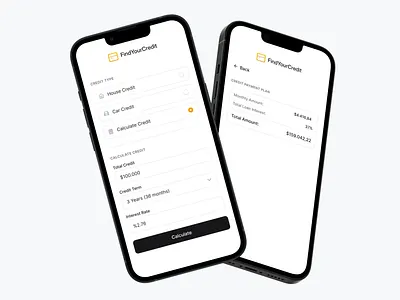 Credit Calculation Design 004 calculation calculator credit daily dailyui design fintech mobile mobile design