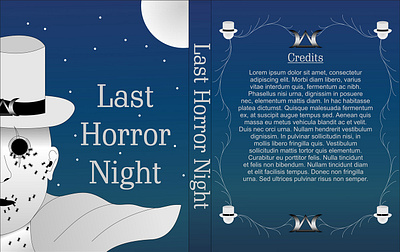 Last Horror Night: Cover Book adobe book branding corel draw cover book creapy design graphic design illustration vector