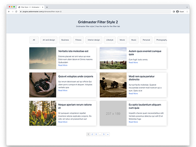 Post Grid Master for WordPress ajax post filter