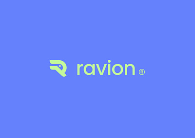 ravion Logo bird branding letter logo r raven ravion typography