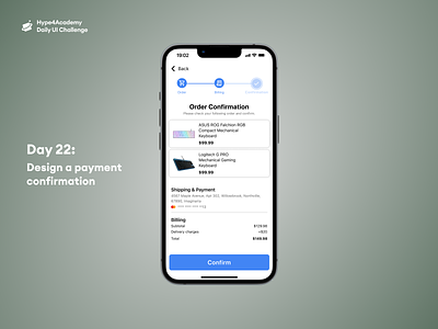 Day 22: Design a payment confirmation confirm payment screen daily ui 22 daily ui challenge daily ui challenge ui dailyui design design a payment confirmation hype4academy mobile design mobile ui payment payment confirmation payment screen mobile ui ux uxui