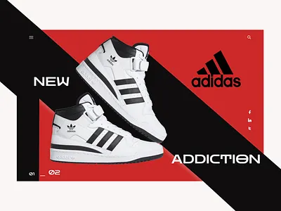 Adidas | Wow effect design branding ui