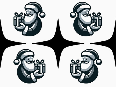 MERRY CHRISTMAS branding christmas claus design gift graphic design icon identity illustration logo marks merry noel santa symbol ui