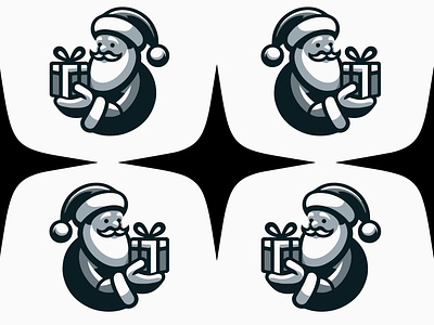 MERRY CHRISTMAS branding christmas claus design gift graphic design icon identity illustration logo marks merry noel santa symbol ui