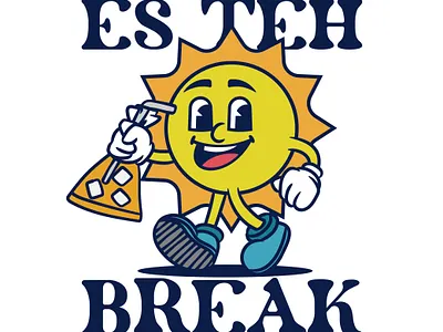 Sun Mascot Design brand logo mascot retro vintage