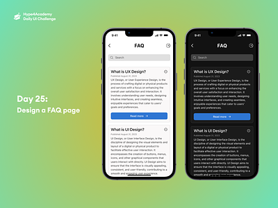 Day 25: Design a FAQ page daily ui challenge dailyui design design a faq page faq faq mobile faq page faq page design faq page design ui faq page ui faq web hype4academy mobile design mobile ui ui ux