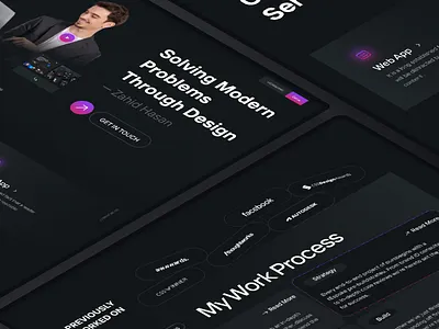 Personal Portfolio design branding clean dark color design freelancer landing page design minimal minimalist personal portfolio personal portfolio site personal portfolio website portfolio portfolio design portfolio landing page portfolio site ui ui design uiux web design website design
