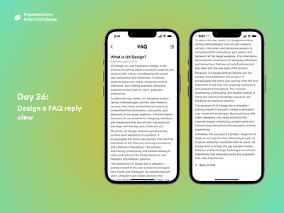 Day 26: Design a FAQ reply page daily ui challenge dailyui design design a faq reply page faq reply faq reply page faq reply page mobile faq reply page ui faq reply page ui design hype4academy mobile design mobile ui ui ux