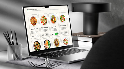 Restaurant Website - Menu Page design food ui food website icons items menu menu page restaurant restaurant website ui ux