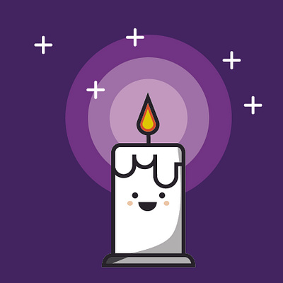 Make a wish candle animation motion graphics