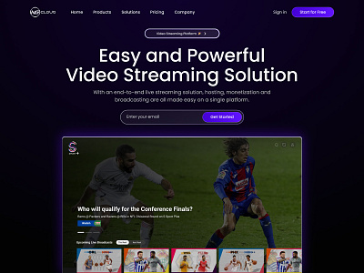 NGCloud Website / Online Video Platform onlinevideoplatform saaswebsite uıdesign websitedesign