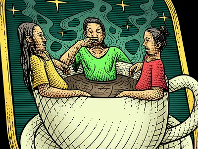 Seduh Sebat Logo Artwork branding coffee coffee product coffee shop digital art engraving etching graphic design illustration logo mid era retro vintage