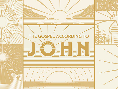 The Gospel According to John: Sermon Series Illustration bible digital illustration engraved gospel illustration illustrator sermon graphic sermon illustration sunrise the gospel of john vector