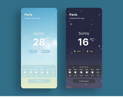 Weather App Design ui