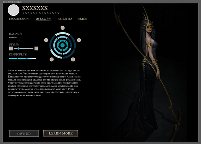 Study of League of Legends Gaming UI animation gaming graphic design study ui