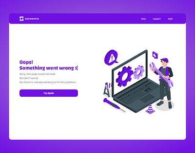 UI Design #006 - Error Page error errorpage ui uidesign