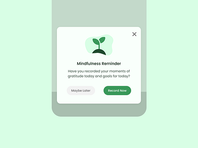 Daily UI #016 Popup Overlay app design dailyui dailyuichallenge design graphic design illustration meditation app popup design product design ui