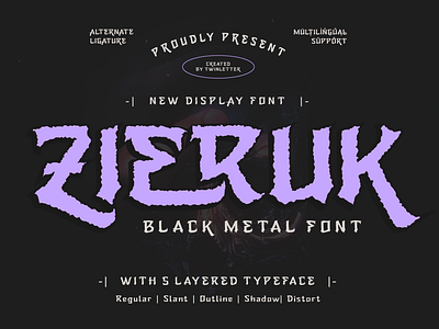 Zieruk - Black Metal Font blackletter