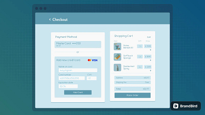 Credit Card Checkout - DailyUI #002 cart checkout credit card dailyui design ecommerce ui