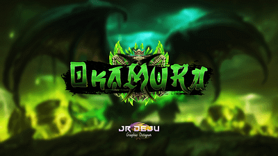 LOGO OKAMURA 2 TEMPLATE branding graphic design logo logo game metin2 mmorpg