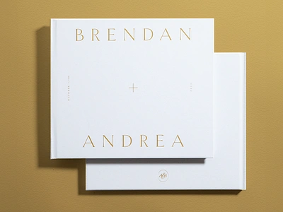 Wedding Coffee Table Book - Brendan + Andrea book coffee table design graphic layout marriage photo print type typography wedding