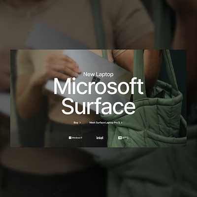 Microsoft Surface Web Design / UI branding case study digital design figma font inter hero inter landing page laptop microsoft surface mobile redesign responsive design rwd surface ui ui design uiux visual design web design