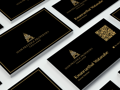 Siam Prestige Properties | Luxury Logo & Business Card Design art deco branding creative deco design gold graphic design logo logo design luxury prestige property protperties thailand vector