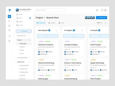 Terra - Team Management Dashboard (Animation) animation dark mode dashboard management paltfrom project management task task management team management ui ui design uiux ux